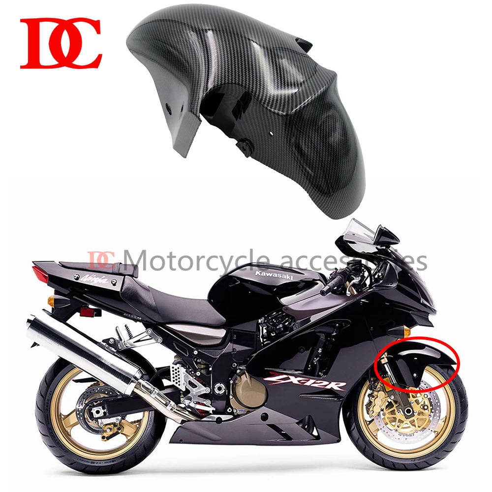 

For Kawasaki ZX-12R 2000 2001 2002 2003 2004 2005 Tire Splash Guard Front Fender Fairing Fender Tire Guard Carbon Fiber Paint