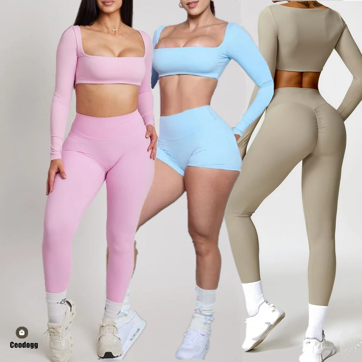 

2 шт. костюм для йоги, спортивный комплект, женский быстросохнущий спортивный костюм для спортзала, женский спортивный костюм для бега, тренировок, спортивная рубашка с длинными рукавами, одежда для йоги XP133