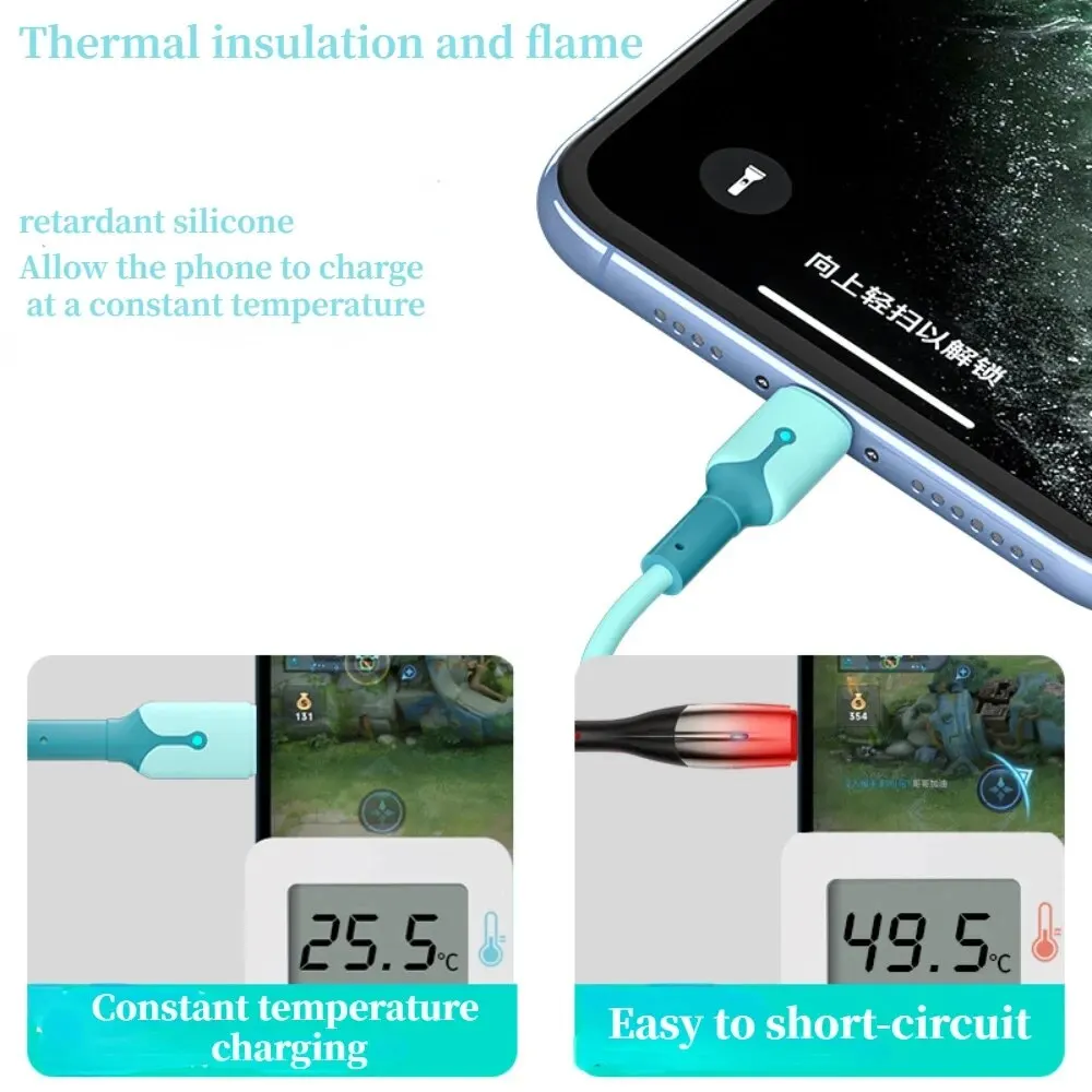 3 In 1 휴대폰 5A iPhone, Xiaomi, Android, Huawei Vivo 충전 케이블용 초고속 충전 Type-C USB 충전 케이블