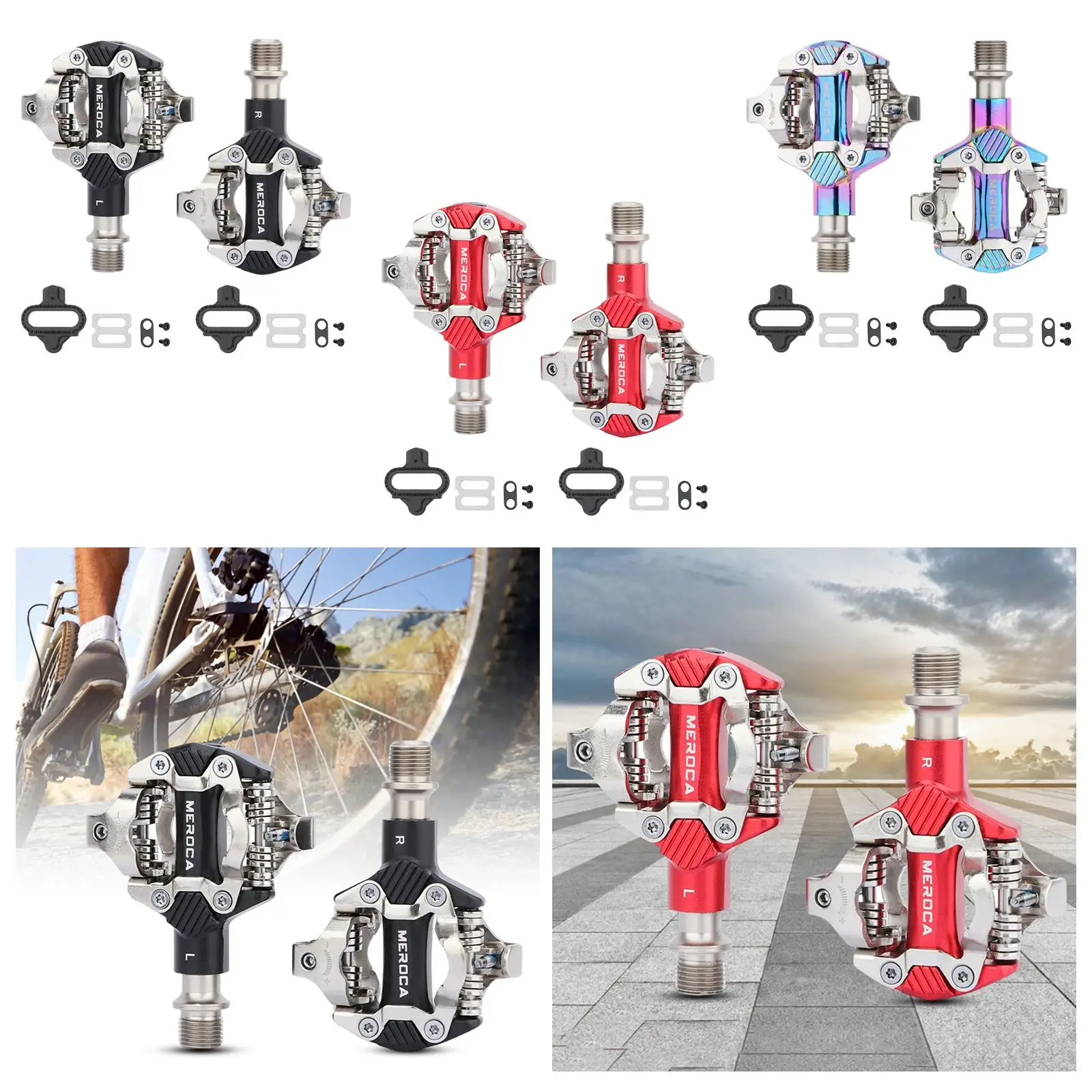 Mountain Bike Pedals, Platform Pedal Aluminum Pedals Pedals Cleats Great , , Mountain Bikes image 3