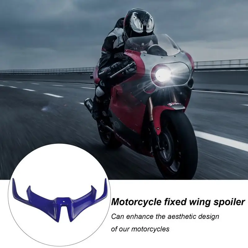 Motorcycle Winglets Front Fairing Aerodynamic Winglets Fixed Wind Wing Side Spoilers Dynamic Wing Spoiler Motorcycle Accessories