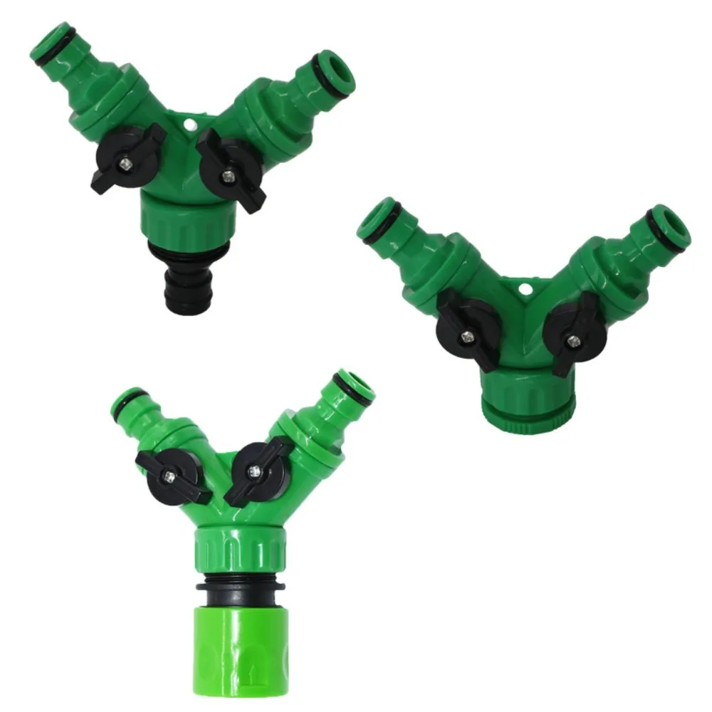 2-Way Garden Hose Splitter Valve Y-shaped 1/2