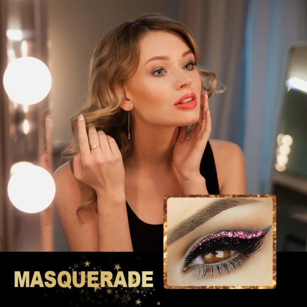

4 Pairs Lazy Eye Shadow Eyelash Patch Reusable Self-Adhesive Lazy Eyelash Stickers With Eyeliner Waterproof