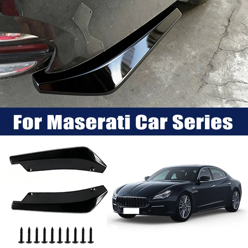 

Car Rear Bumper Lip Diffuser Splitter Spoiler Scratch Protector For Maserati Ghibli Levante Quattroporte MC20 GranTurismo