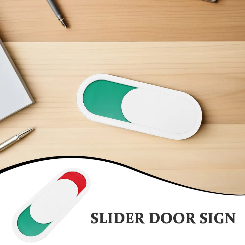 Vacant Occupied Slider Door Sign 10Cm X 4Cm Privacy Indicator for Office Toilet Meeting Room Restroom Use Room Signs