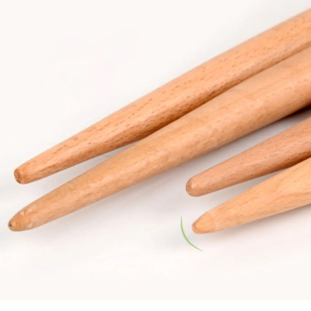 Solid Wood Rolling Pin Pointed Tip Handcrafted Dough Roller Reliable Kitchen Cooking Tool For Pastry Baking And Cooking
