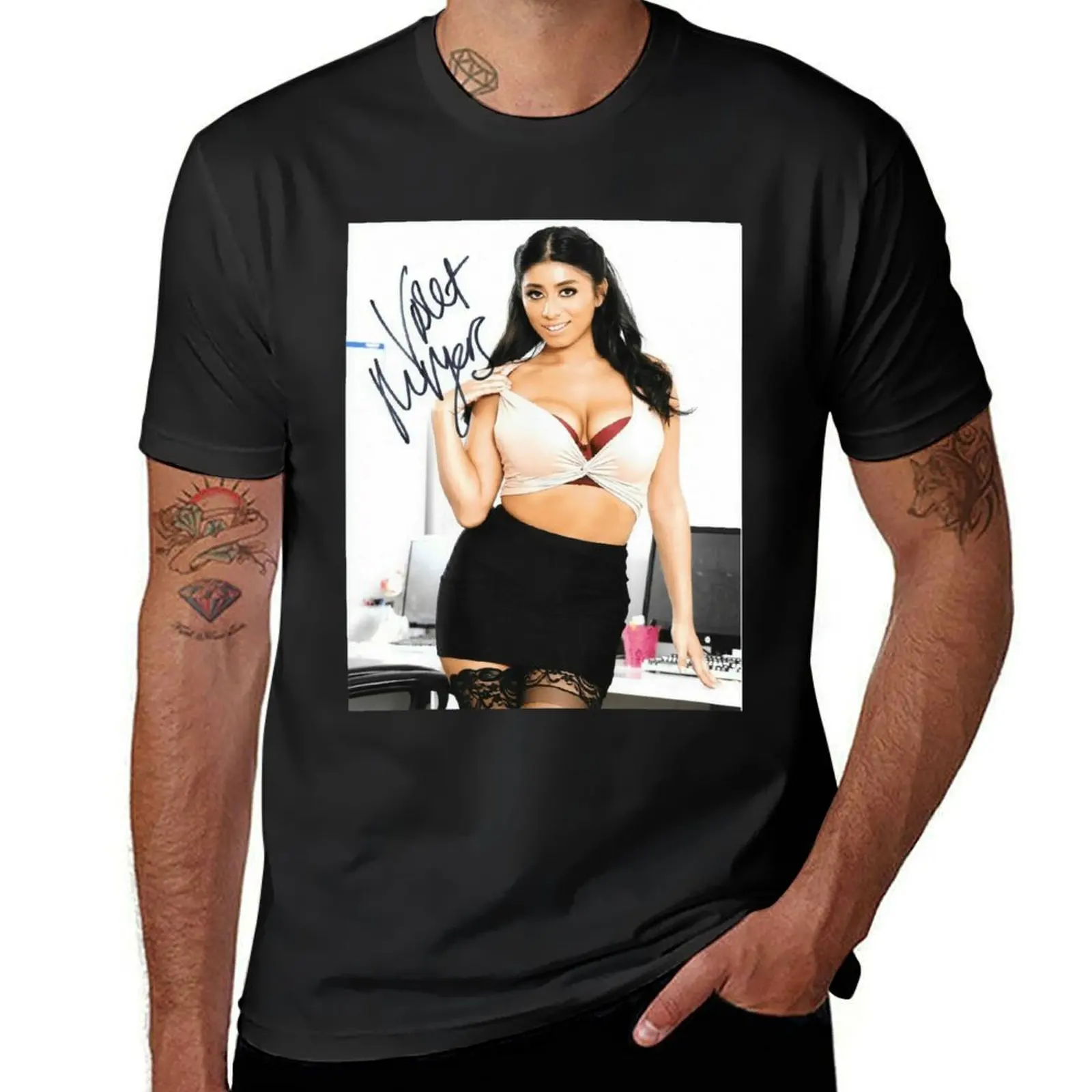 Violet Myers T-Shirt, neues Custom-T-Shirt, Herren-Freizeitkleidung, Streetwear, Oversize-Shirt aus reiner Baumwolle mit kurzen Ärmeln
