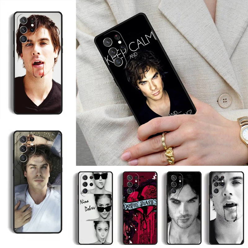 The Vampire Diaries blood damon Phone Case for Samsung Galaxy S26 S25 Ultra S24 S23 S22 S21 Plus Note 10 Bumper Cover