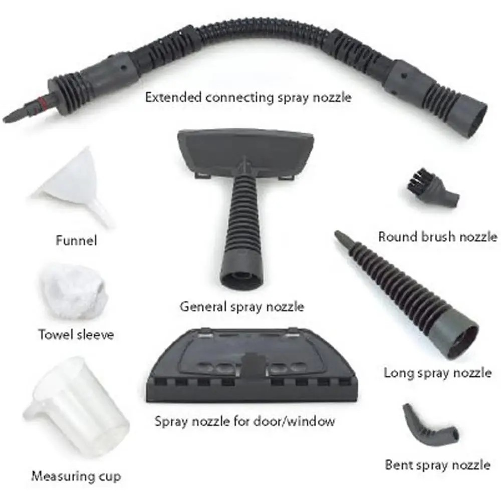 Ручной пароочиститель 900 Вт, многофункциональный брус, грязь, борьба с вредителями, не содержит токсина, в комплект входит 9 аксессуаров, эффективная чистка