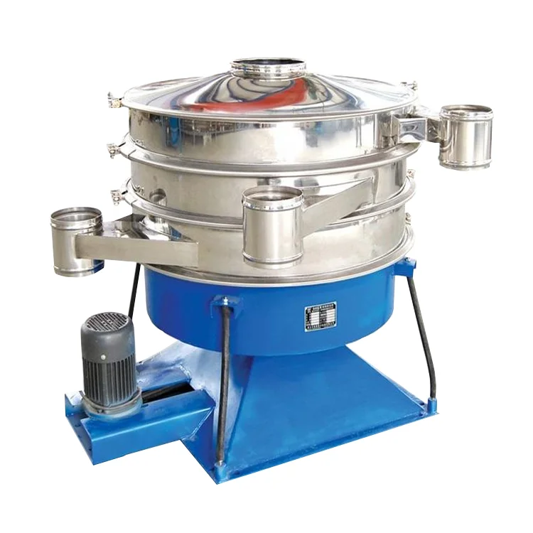 High-Efficiency Circular Swing Steel Sieve Shaker for Welding Rod Powder Motor Bearing Screening
