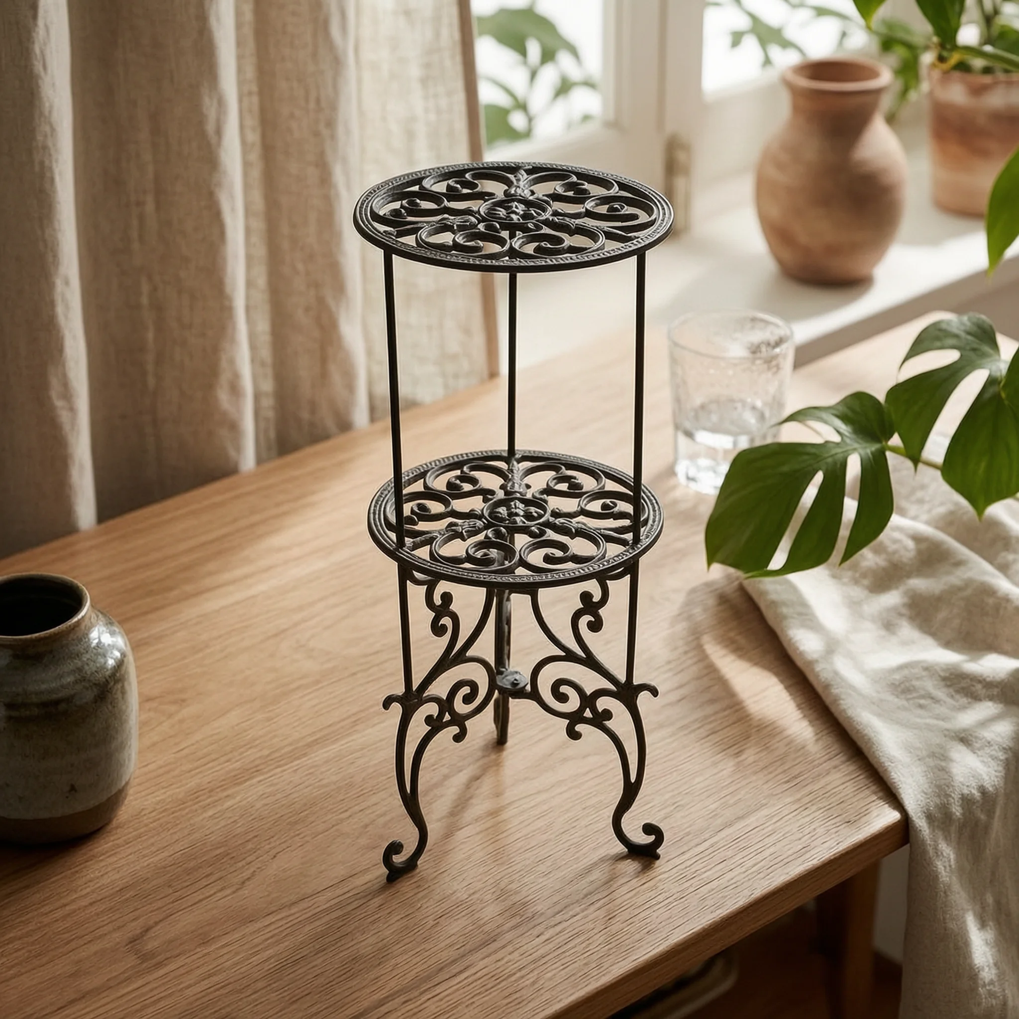two-tier-plant-stand-compact-tiered-plant-stand-potted-rack-space-saving-accent-table-classical-for-gardeners-living-room