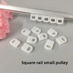 10Pcs Car Curtain Track Pulley Nano Mini Wheel Car Truck General Curtain Hooks Shower Car Curtain Accessories