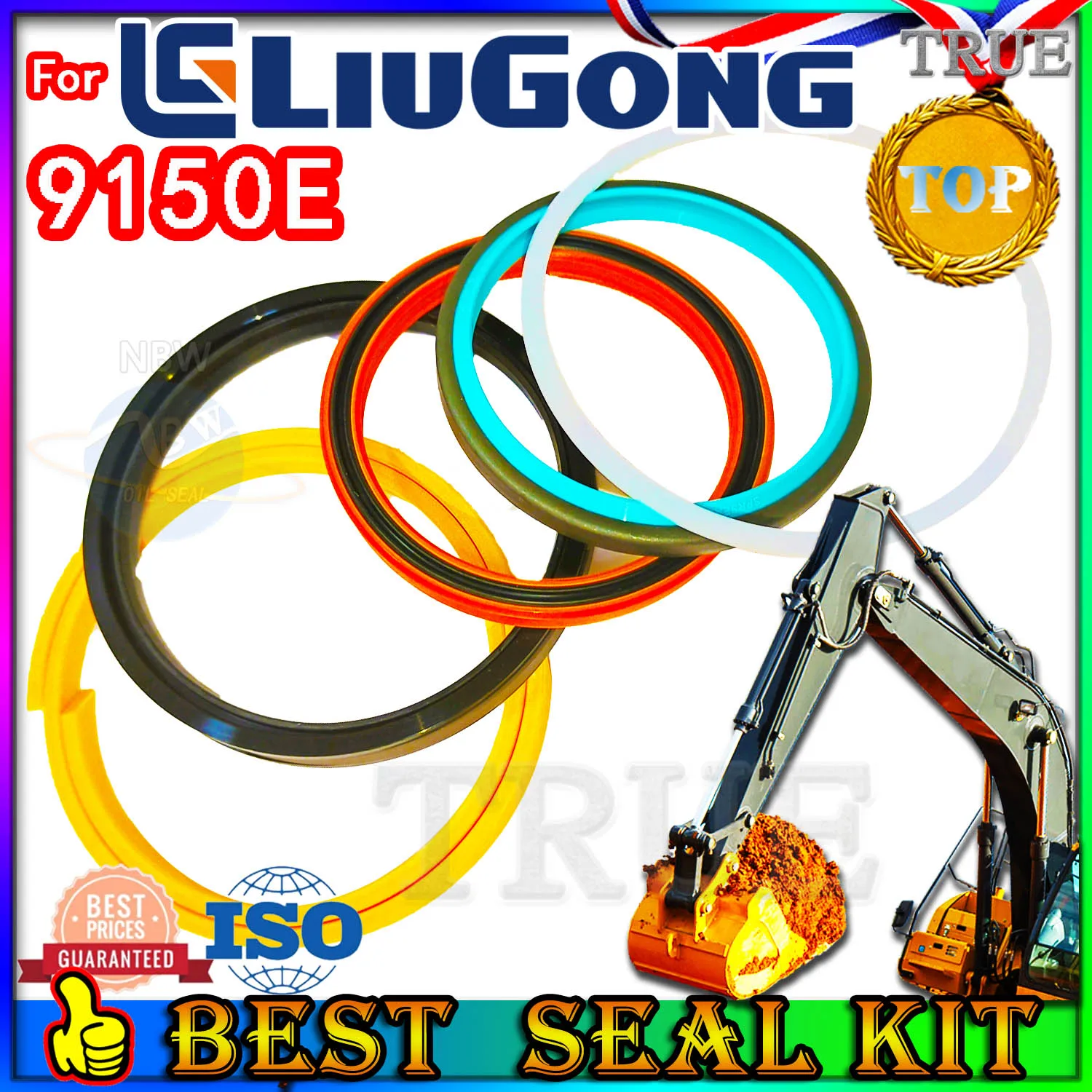 

For Liugong 9150E Oil Seal Repair Kit Boom Arm Bucket Excavator Hydraulic Cylinder Best Reliable Mend proof Center Swivel Pilot