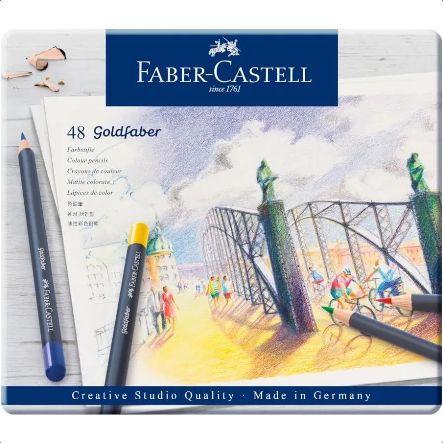 

FaberCastell Creative Studio Goldfaber Color Pencils Tin of 48