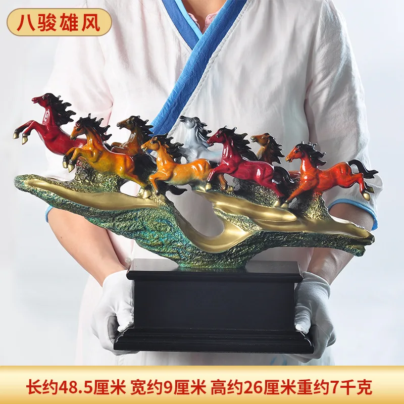 زخرفة باما النحاسية Ba Jun Xiongfeng زخرفة خزانة عرض سطح المكتب للمكتب