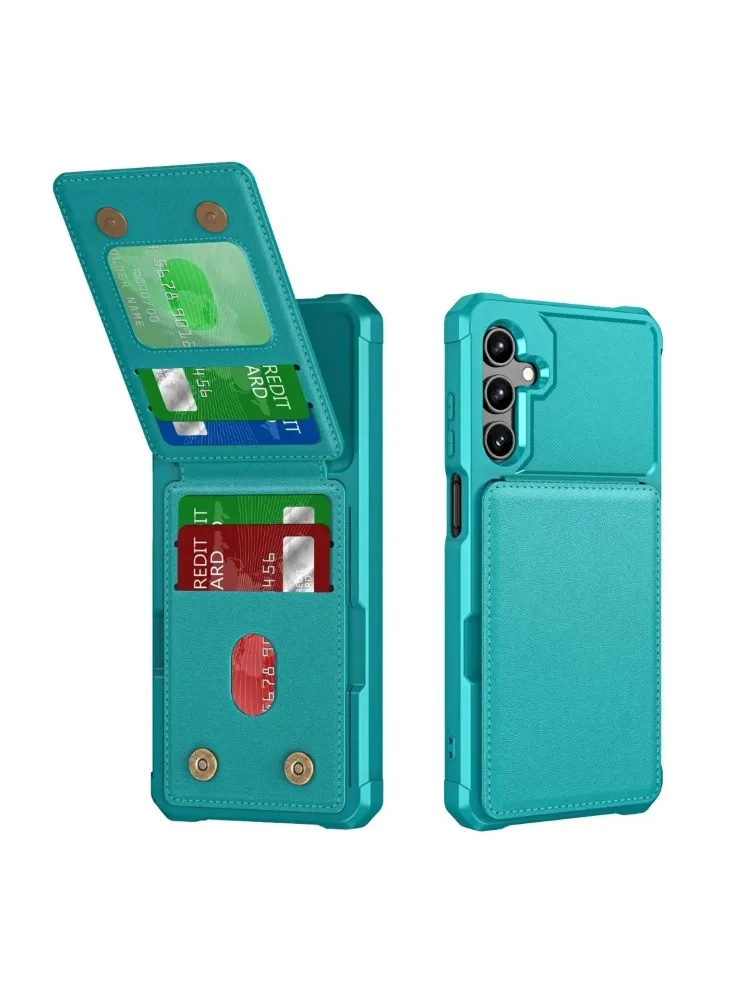 Étui portefeuille avec fentes pour cartes et béquille pour Samsung Galaxy S26 S25 S24 S23 S22 S21 Ultra Plus A57 A37 A56 A36 A26 A55 A35 A54 A34