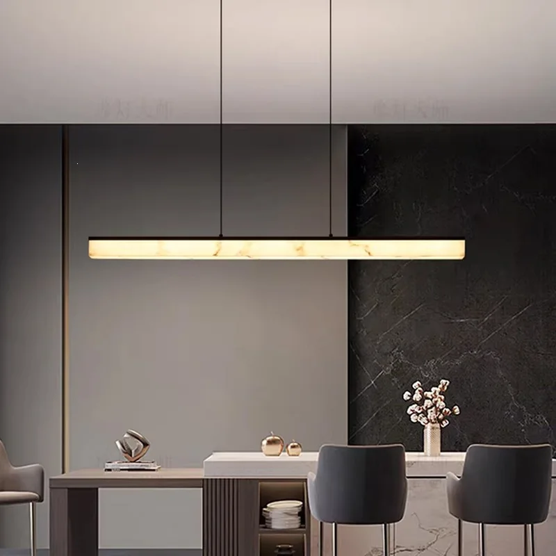 Nordic Strip Luxury Led Pendant Lamp Minimalist Pendant Light Designer Style for Dining Table Areas Home Decor Line Chandelier - view 4