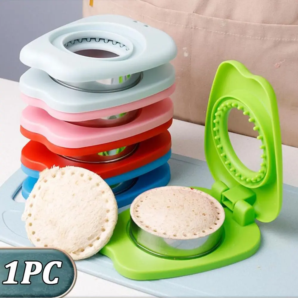 Stainless Steel DIY Sandwich Cutters Mould Lunch Box Decor Sealer Flip Sandwich Cutting Tool Multiple Shapes Square Circular