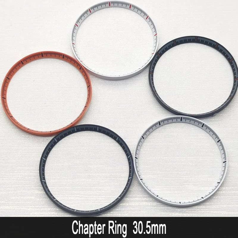 

Dia 30.5mm SKX007 Watch Case Chapter Ring Fit for SKX009 SRPD Case Multiple Colour Inner Ring NH35 NH36 Men's Case Refit Parts