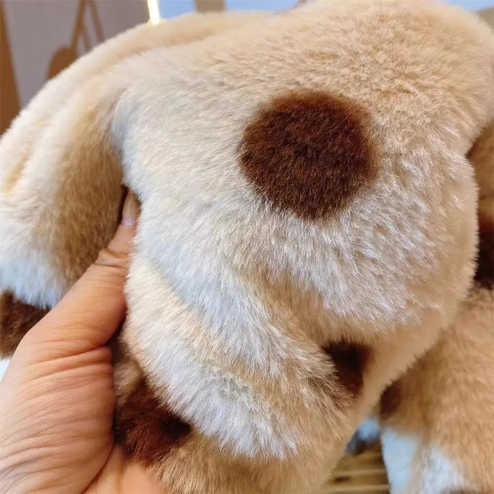 لطيف الدب أفخم الطفل سترة معطف جديد الخريف الشتاء الدافئة فو الفراء البولكا نقطة معطف للأطفال مقنعين سنوسويت الأطفال Ouertwear