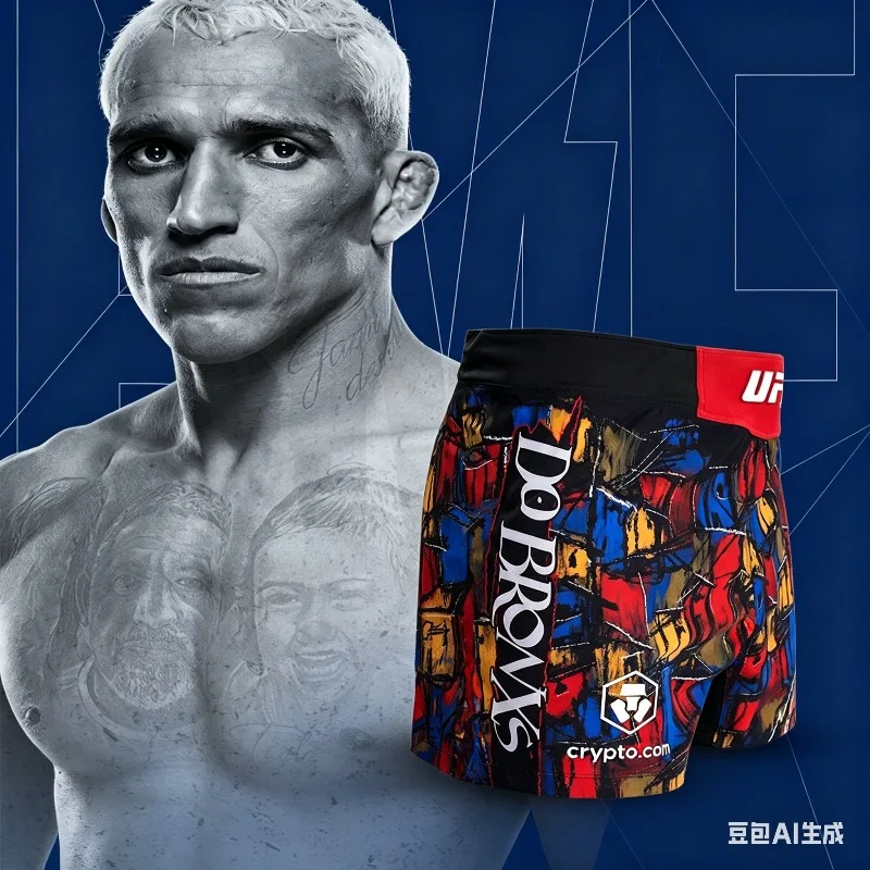 Pantalones cortos de lucha Family Matching 326 Charles Oliveira, pantalones cortos transpirables de secado rápido para hombre, pantalones cortos de lucha libre Muay Thai Jujitsu ﻿