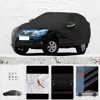For Haval h3 fit Outdoor Protection Full Car Covers Snow Cover Sunshade Waterproof Dustproof Exterior Car cover Black