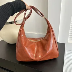 Borse ascellari da donna Vintage All Match borsa a tracolla per pendolari borse a tracolla di grande capacità di moda per lo Shopping e i viaggi