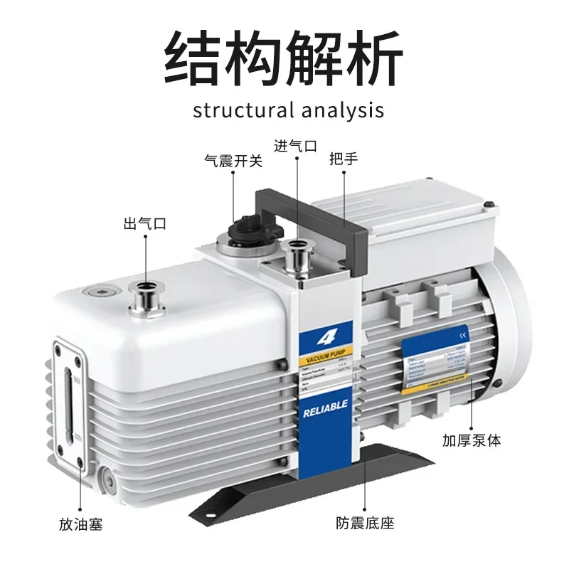 VRD-4/8/16/24/30 industrial leap double stage rotary vane electric vacuum pump