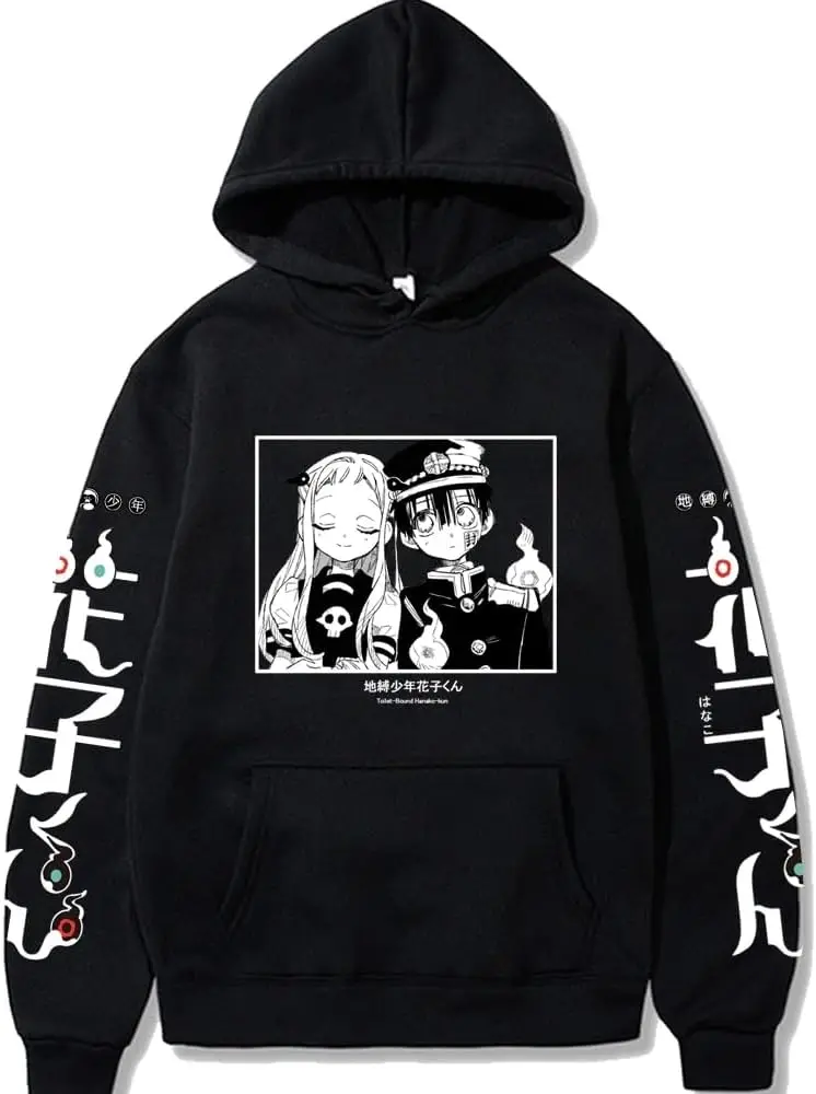 أنيمي المرحاض ملزمة Hanako كون كيوجورو Rengoku لطيف الجرافيك مقنعين الرجال النساء هوديس حجم كبير البلوز Harajuku الذكور البلوز