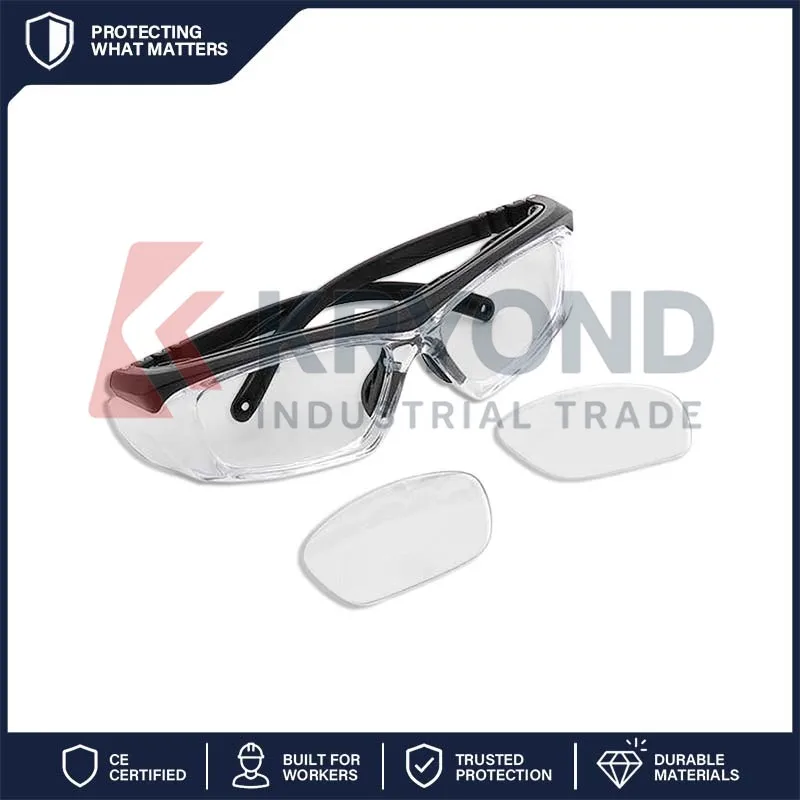 Gafas de Seguridad BASTO Anti-Impacto, Anti-Polvo, Anti-Salpicaduras, Unisex, Compatibles con Lentes Graduadas