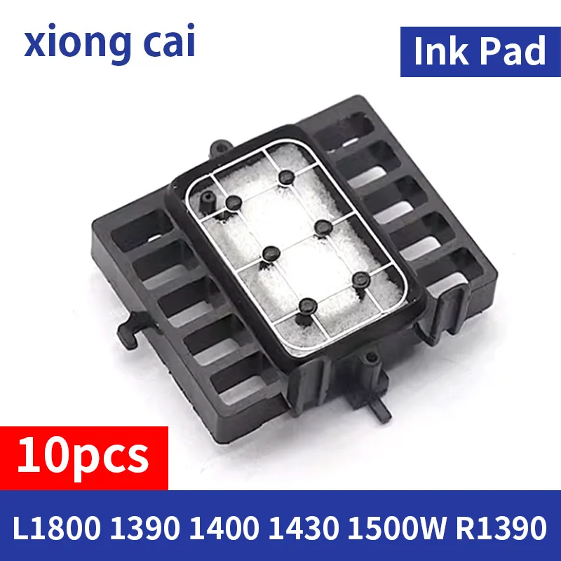 10PCS New Ink Pad L1800 1390 cap top compatible for Epson R1390 L1800 1390 1400 1430 1500W Printer Printhead Capping Station