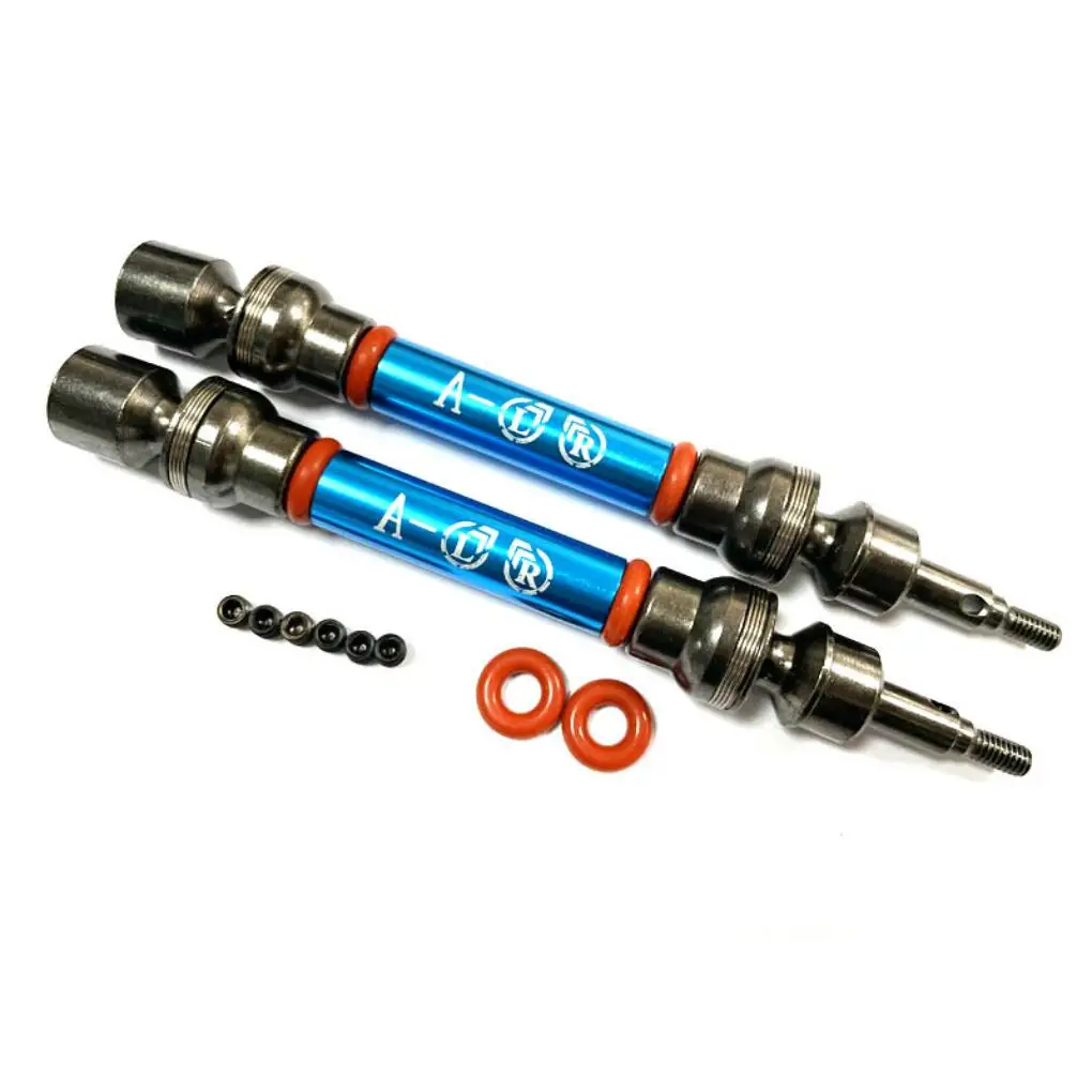 

RCGOFOLLOW 2 шт. стальные шарниры с рифленой осью, универсальные приводные соединения для радиоуправляемых моделей 1/10, запчасть для радиоуправляемой машины SENTON 3S