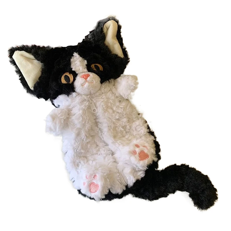 

【Nice】Creative Gift Plush Cat Pen Bag Large Capacity Makeup Bag Pencil Pouch Multifunctional Kawaii Stationery Storage Bag Girls