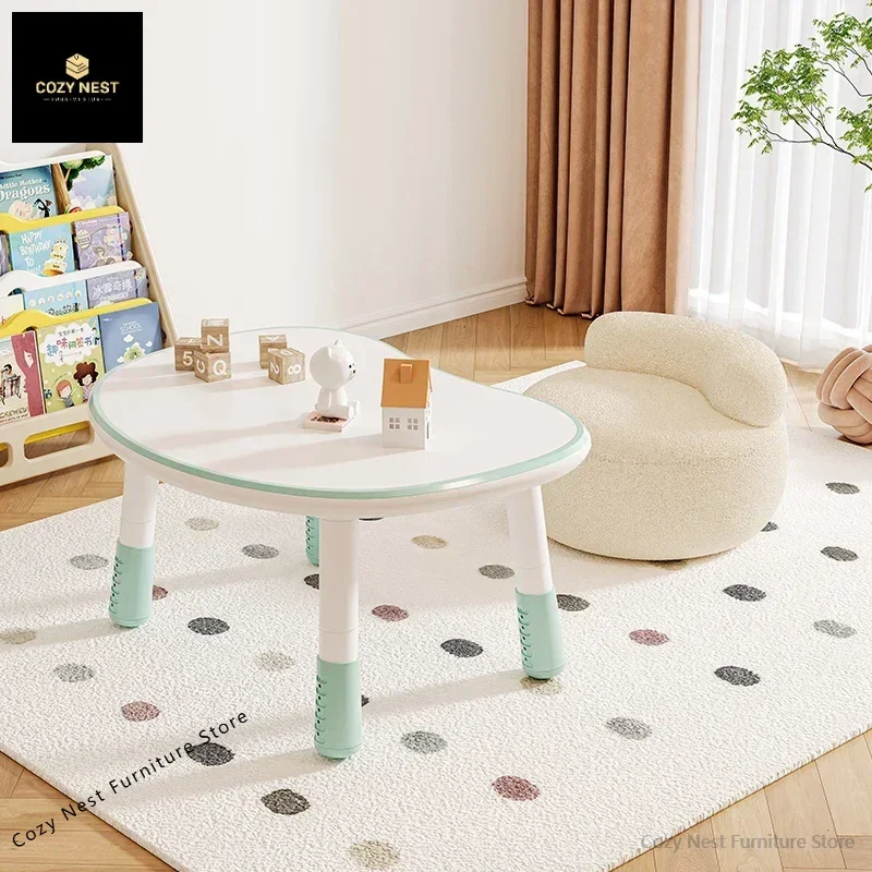 

Peanut table Children's study table Lifting baby early education table Household kindergarten children's reading area Writing ta