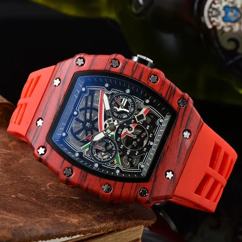 Luxury Men’s Quartz Mechanical Watch for Men Calendar Waterproof Fashion Casual Hollow Automatic Male Wristwatch reloj hombre