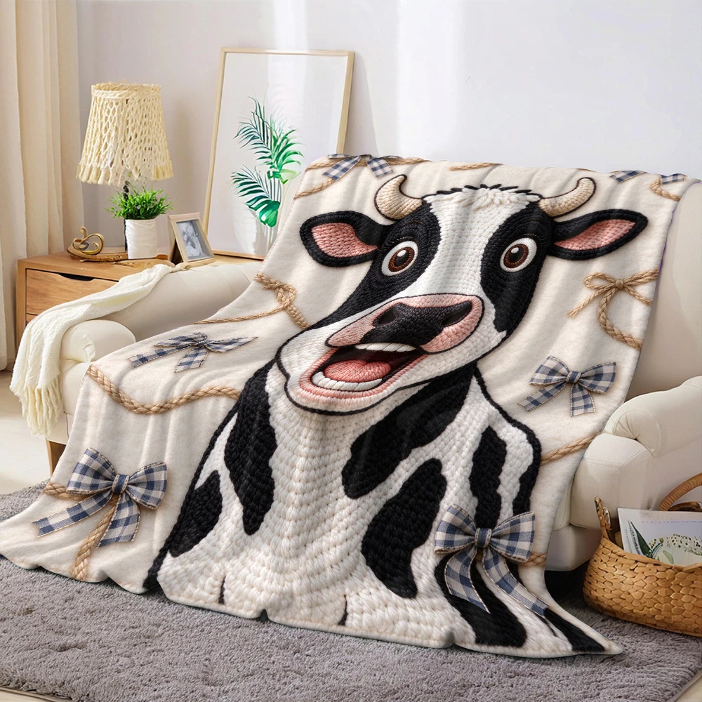 Stitch Red Ginger Flannel Fleece Blanket Soft Cozy Throw Blanket for Couch Bed Sofa Lightweight Plush Bed Blanket All Season Use