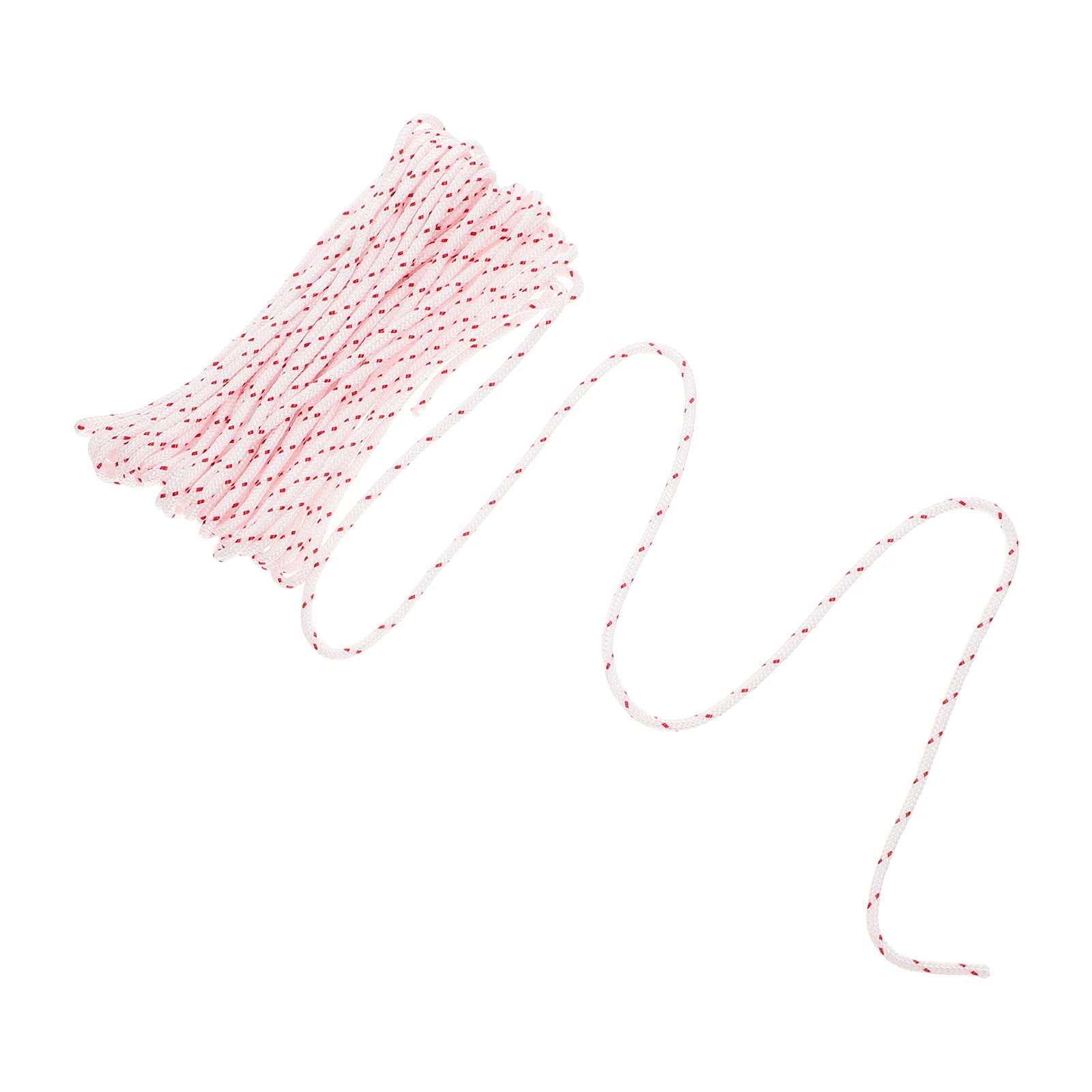 

Replacement Starter Rope Pull Cord Red Dotted Pattern Durable Lawn Mower Chainsaw Engine Parts Compatible with Multiple Models