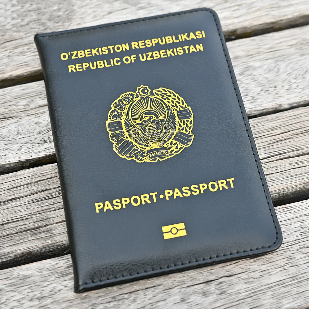 

Republic of Uzbekistan Passport Cover Travel Passport Cover Oʻzbekiston Respublikasi for Book Passport Holder Customized