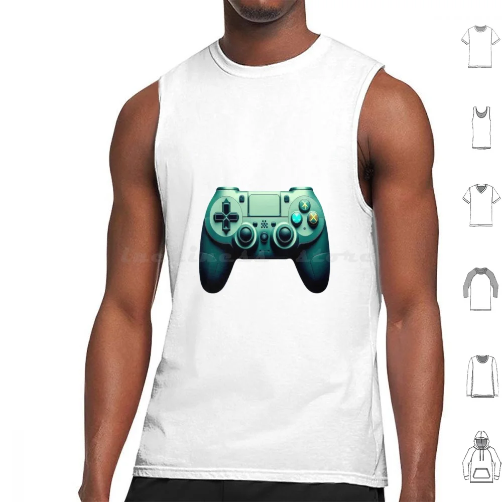 Vintage Video Game Console Design Tank Tops Print Cotton Gaming Retro Video Game Console Gamer Nostalgia Gaming Console