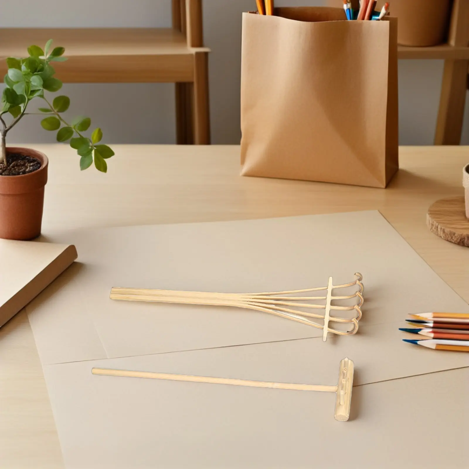 

Набор из 6 мини-грабель для песка: аксессуары для дзен-сада, настольной песочницы, инструменты для медитации и снятия стресса