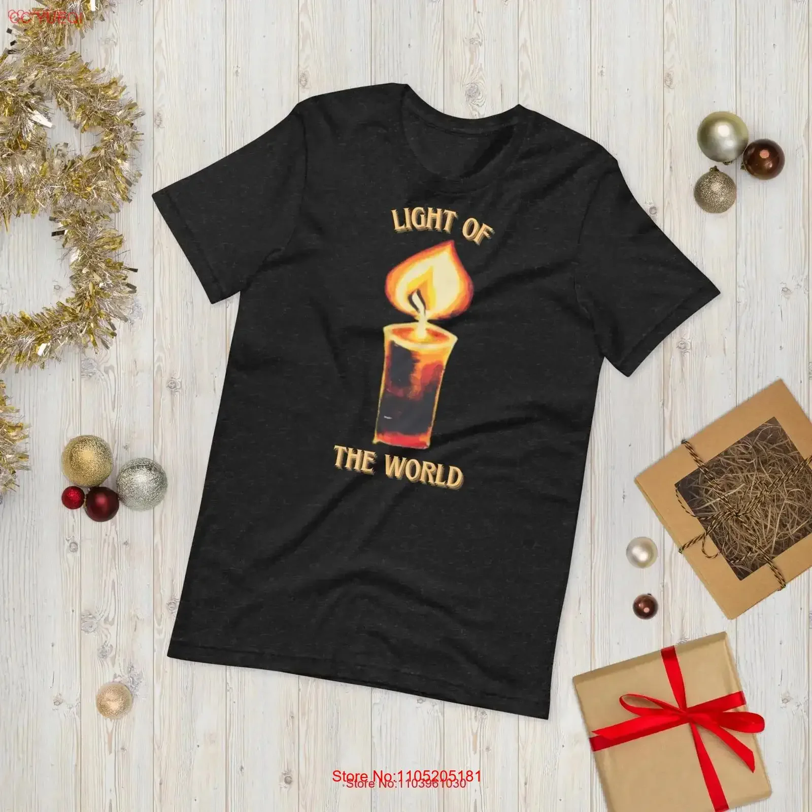 Light of the World T Shirt Christian Candle Biblical Bible Verse Scripture Spiritual vintage Washed Stretched Soft streetwear
