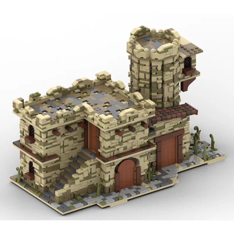 City Street View Model Moc Building Blocks Arabic Style House Model Technology Brick DIY Assembly Construction Toy Holiday Gifts