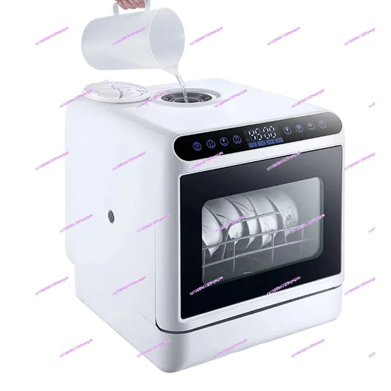 Portable Countertop Dishwasher, 5 Washing Programs Mini Dishwasher with 5L Built-in Water Tank & Inlet Hose, for Apartments