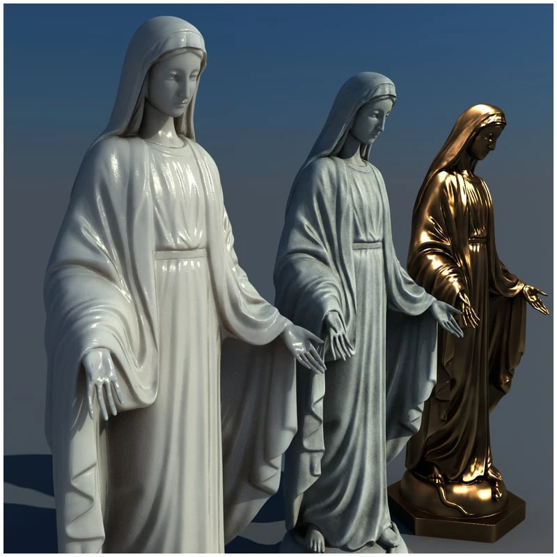 Marmorstatue, Marmor Segen Mutter Maria Statue