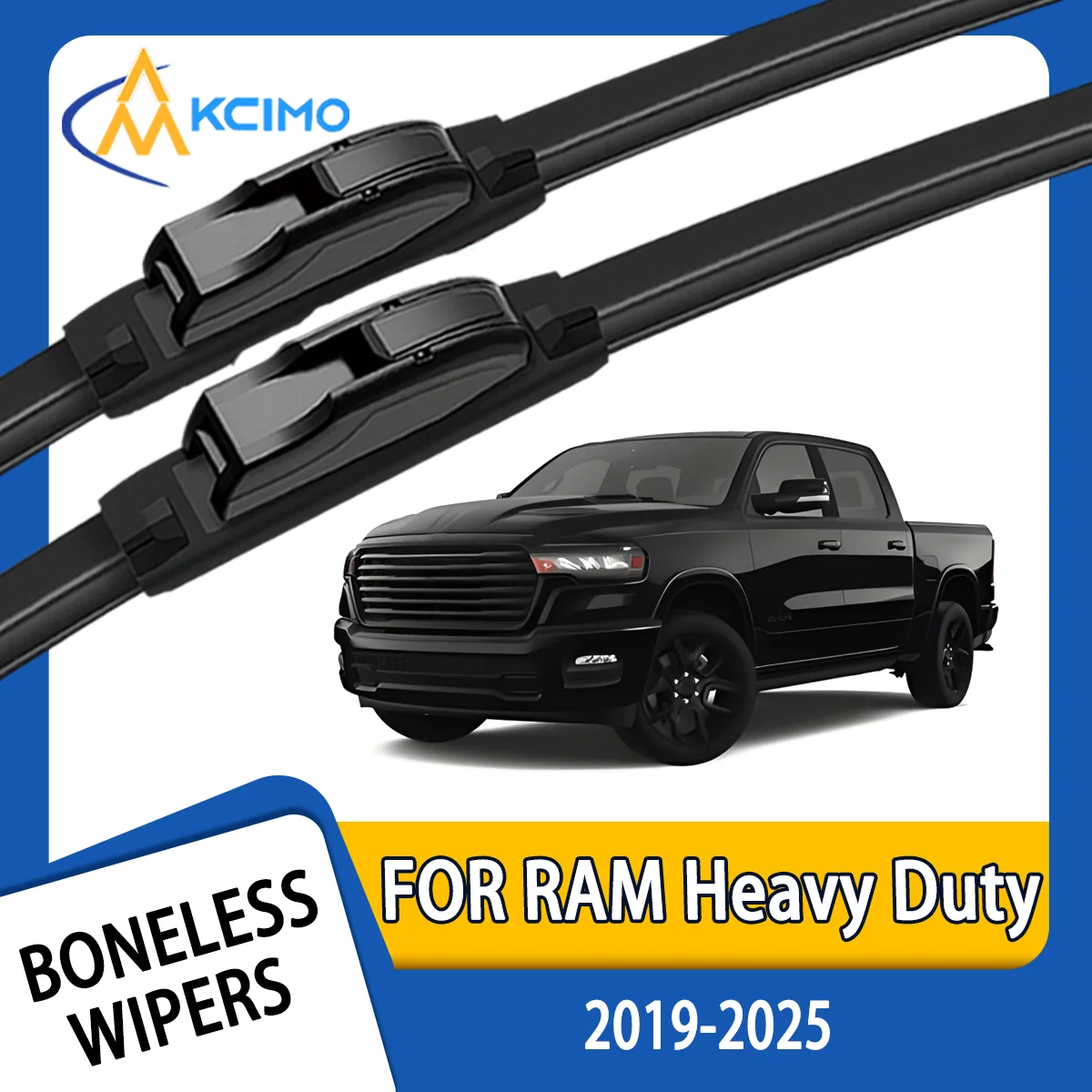 

KCIMO 2PCS New Front Windshield Wiper Blade for RAM Heavy Duty 2019-2025 Ram HD Front Windshield Auto Wipers Blade Accessories