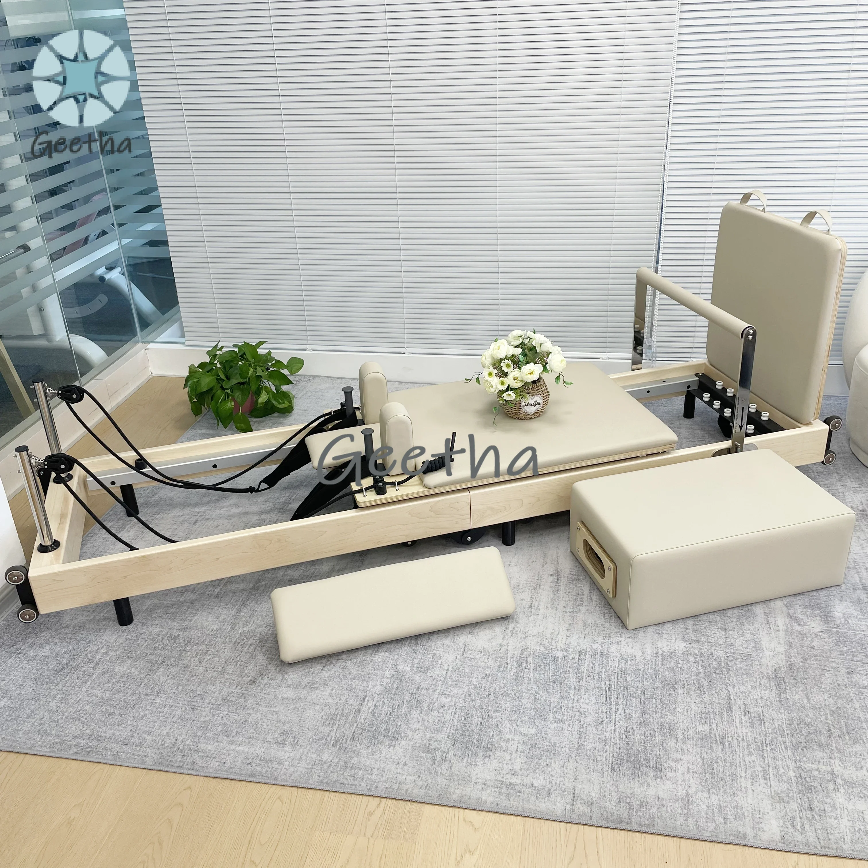 Pilates Reformer Foldable Foldable Pilates Reformer Oak Folding Pilates Reformer