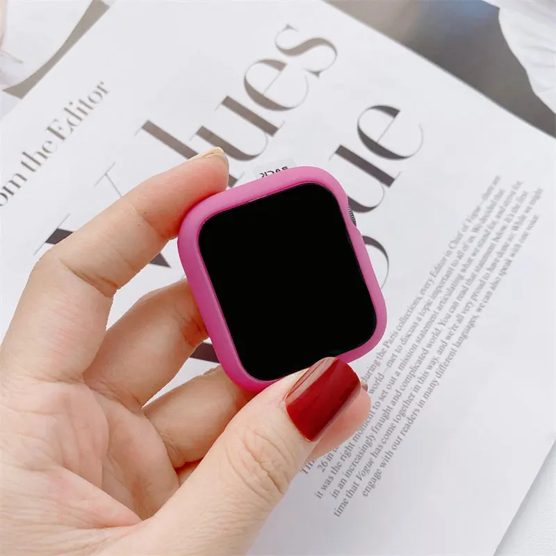 Tempered Glass Screen Protector Case for Apple Watch Cover 46mm 42mm 41mm 40mm 44mm 45mm Bumper iWatch Series 10 9 8 7 6 5 4 SE