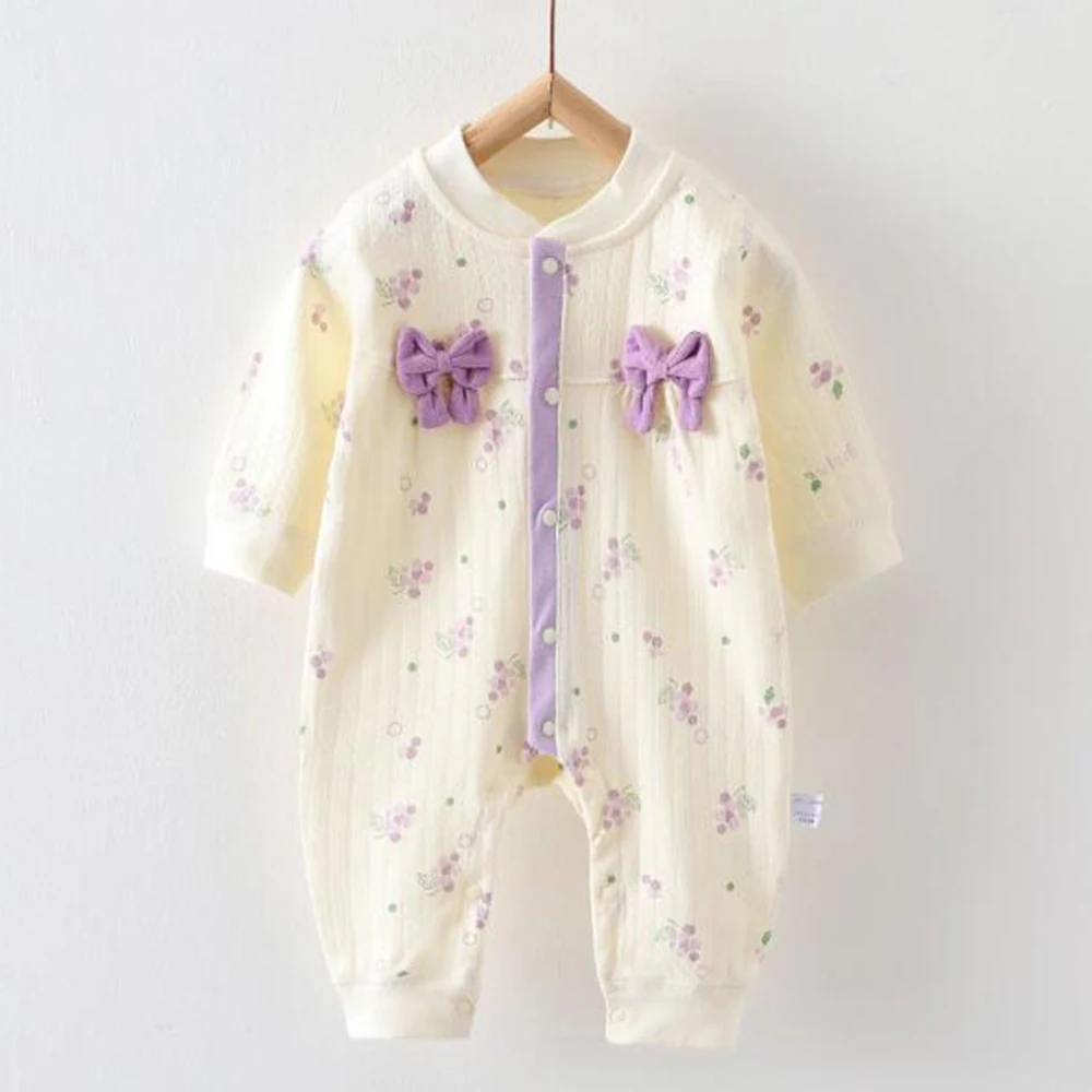 Baby Onesies Long Sleeve Spring Autumn 100% Cotton Newborn Clothes Unisex Baby Romper For Boys Girls