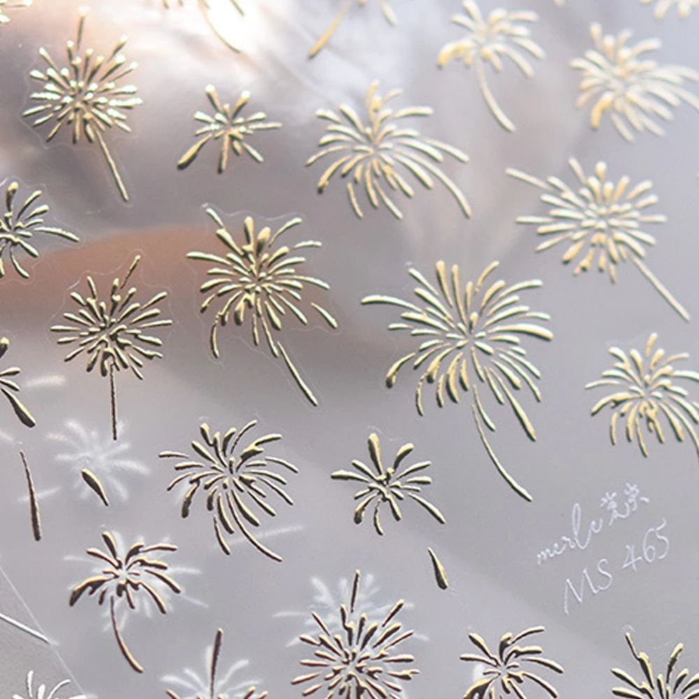 Magiczny Ognisty Zamek 5D Naklejki na Paznokcie Kolorowe Błyszczące Holograficzne Świecące w Ciemności Samoprzylepne Ozdoby do Manicure