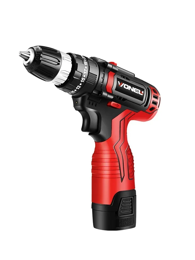 Professional Lithium-ion Cordless Electric Screwdriver with Impact Function and Multiple Accessories